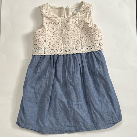 GAP Other - Baby Gap Crochet And Chambray Sleeveless Dress